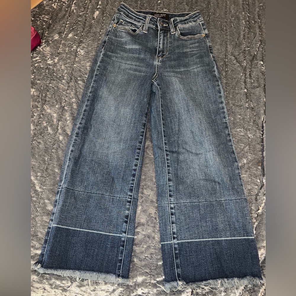 Judy Blue Medium Wash Wide Leg Jeans